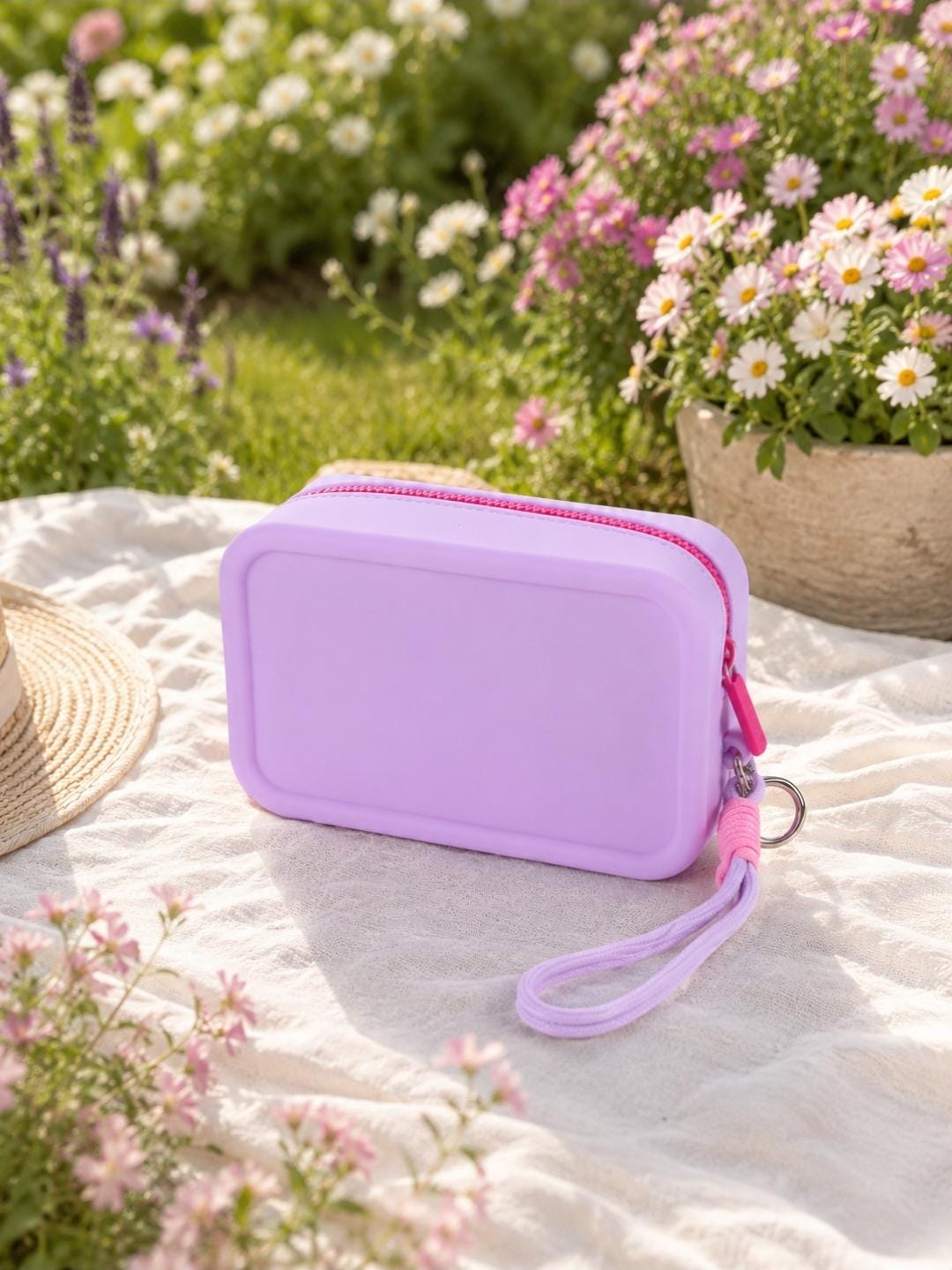 Waterproof Silicone Makeup Bag: Travel Toiletry Organizer Pouch, Minimalist Style