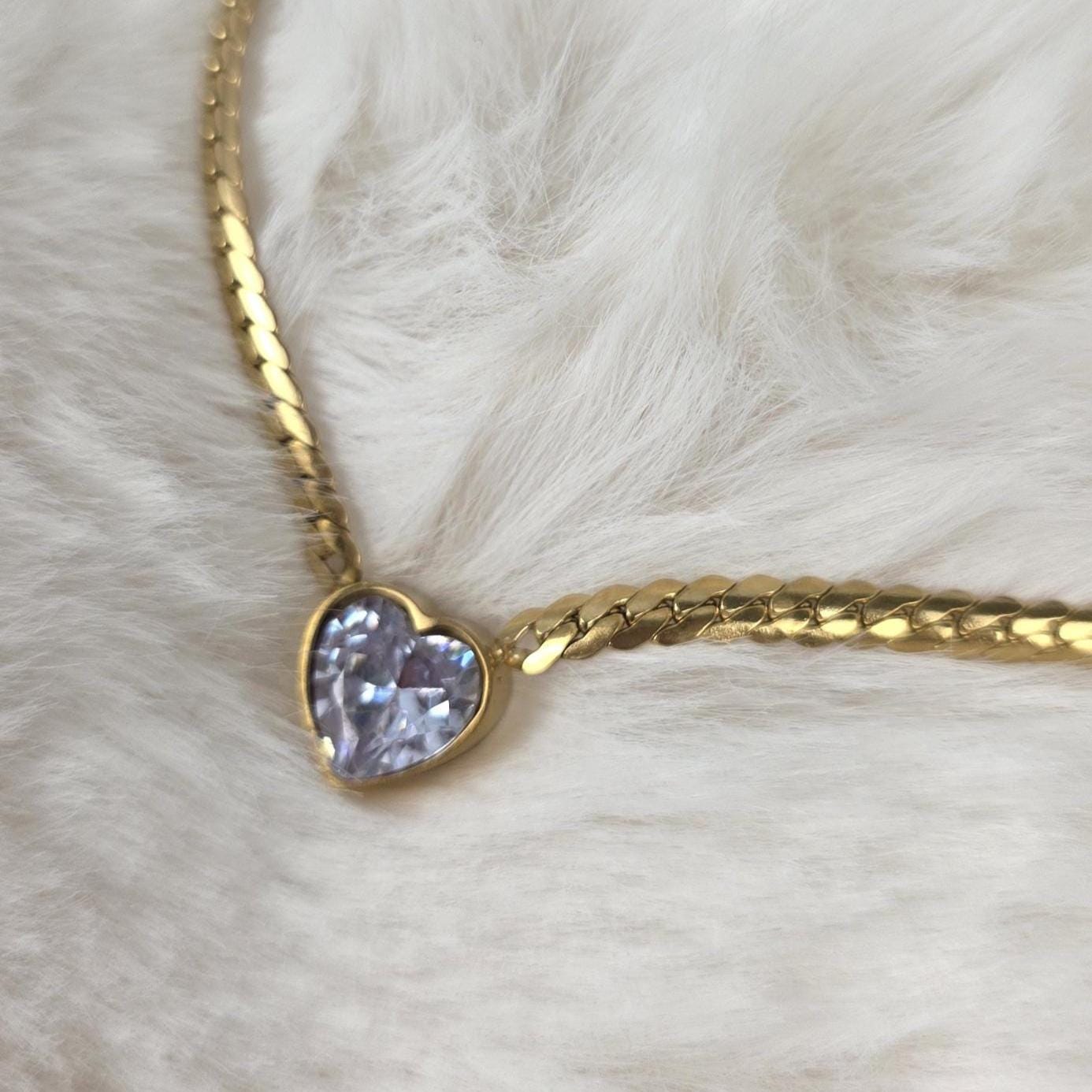 18K Gold Plated Stainless Steel Necklace Bracelet Set | Dainty Layered Jewelry, Hypoallergenic, Tarnish Resistant