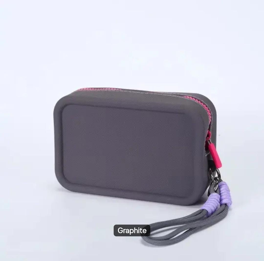 Waterproof Silicone Makeup Bag: Travel Toiletry Organizer Pouch, Minimalist Style