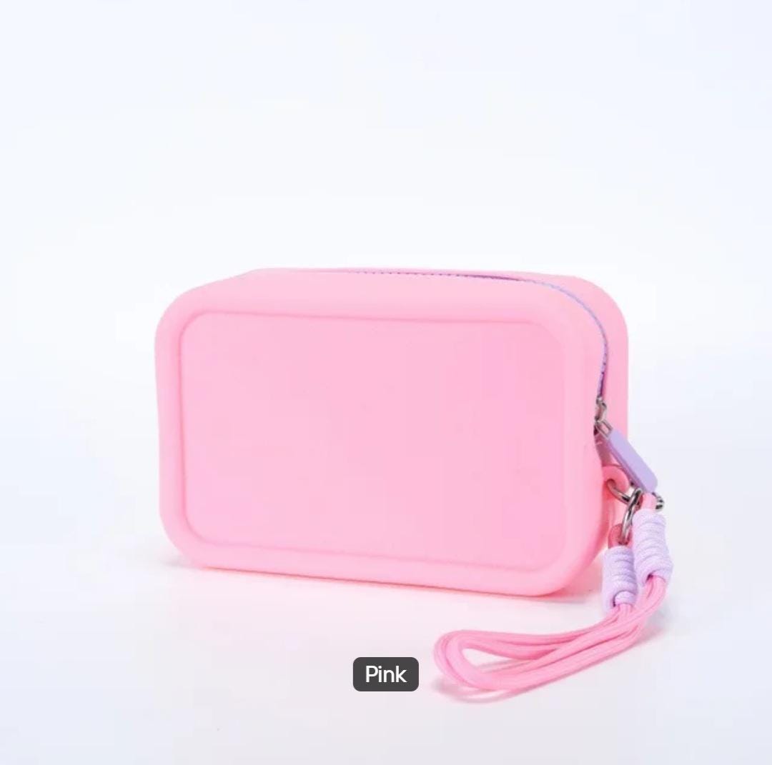 Waterproof Silicone Makeup Bag: Travel Toiletry Organizer Pouch, Minimalist Style