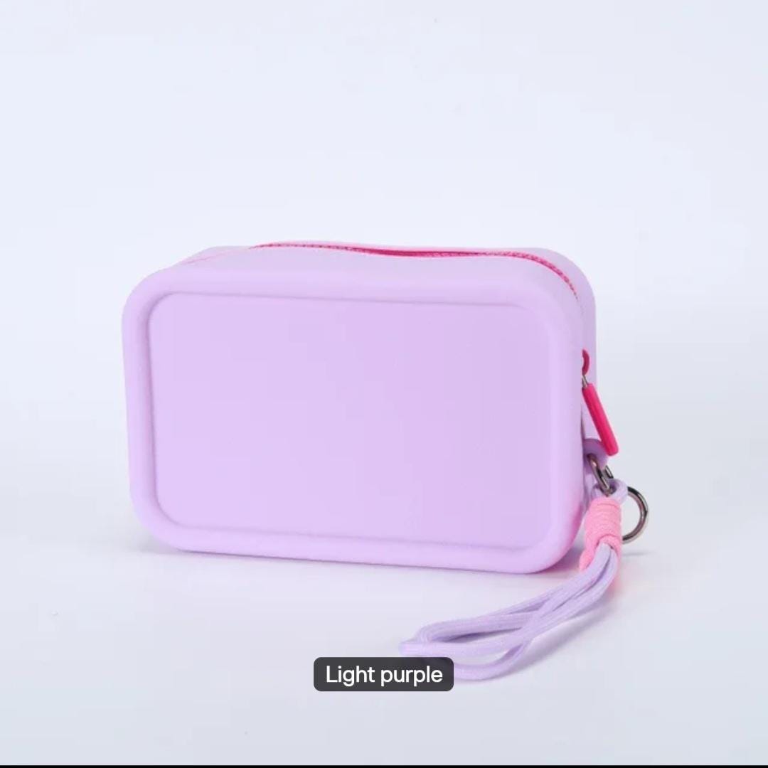 Waterproof Silicone Makeup Bag: Travel Toiletry Organizer Pouch, Minimalist Style