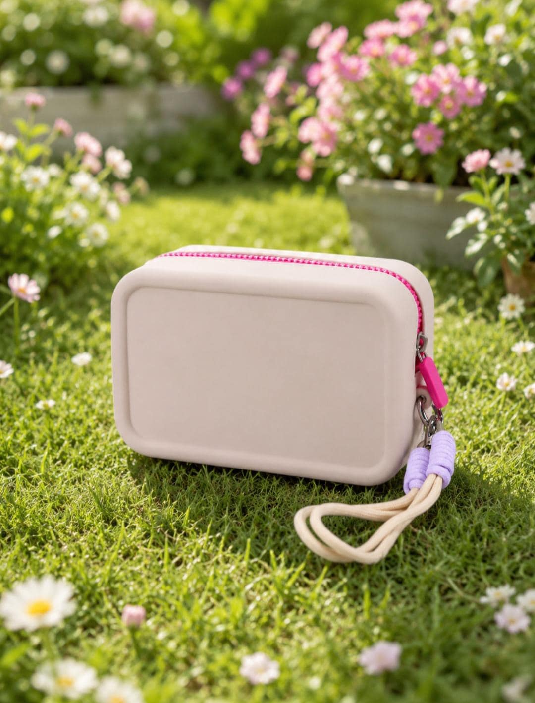 Waterproof Silicone Makeup Bag: Travel Toiletry Organizer Pouch, Minimalist Style