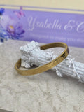 18K Gold Plated Engraved Cuff Bangle Bracelet – Stainless Steel, Hypoallergenic, Tarnish Resistant