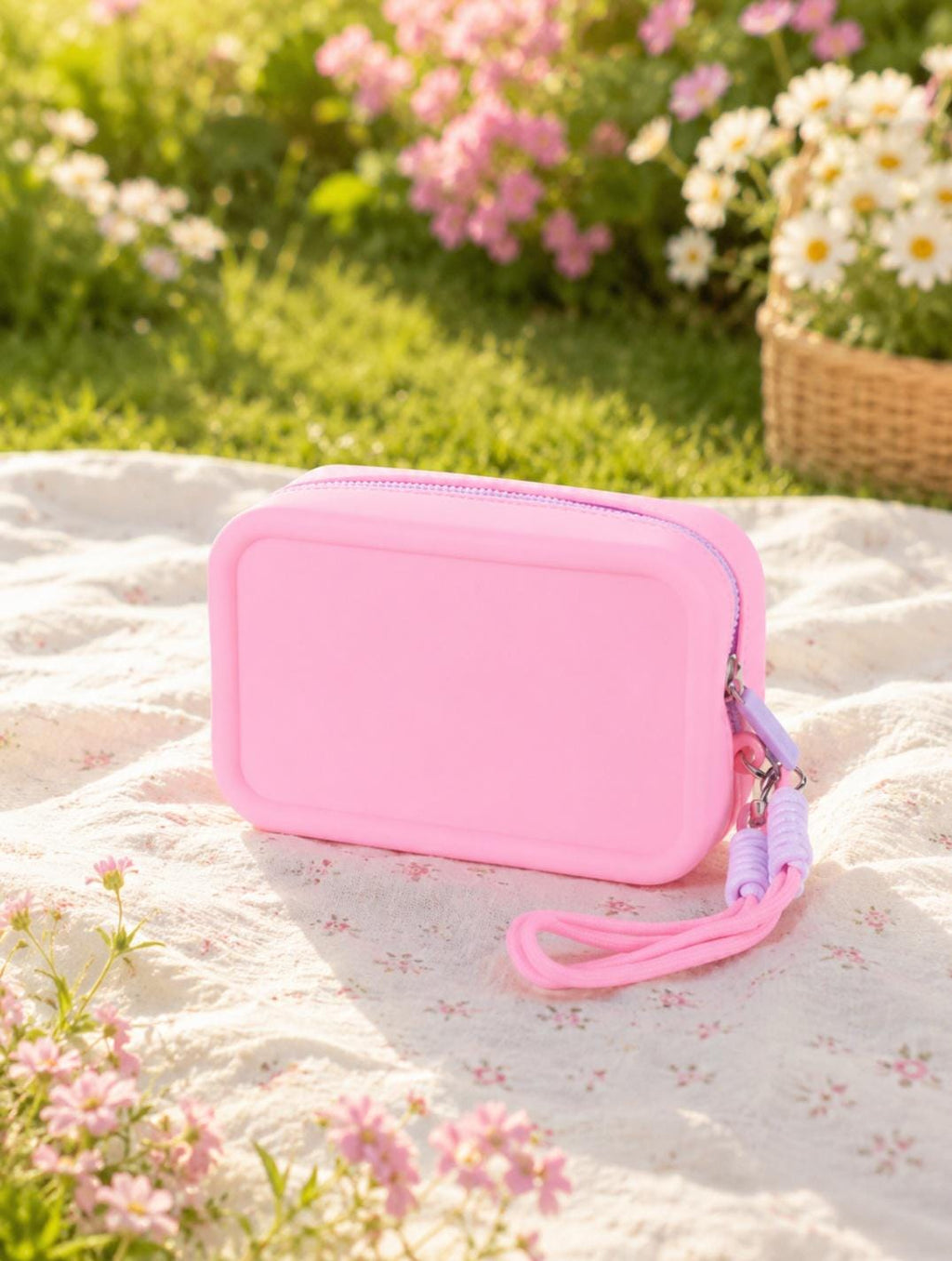 Waterproof Silicone Makeup Bag: Travel Toiletry Organizer Pouch, Minimalist Style