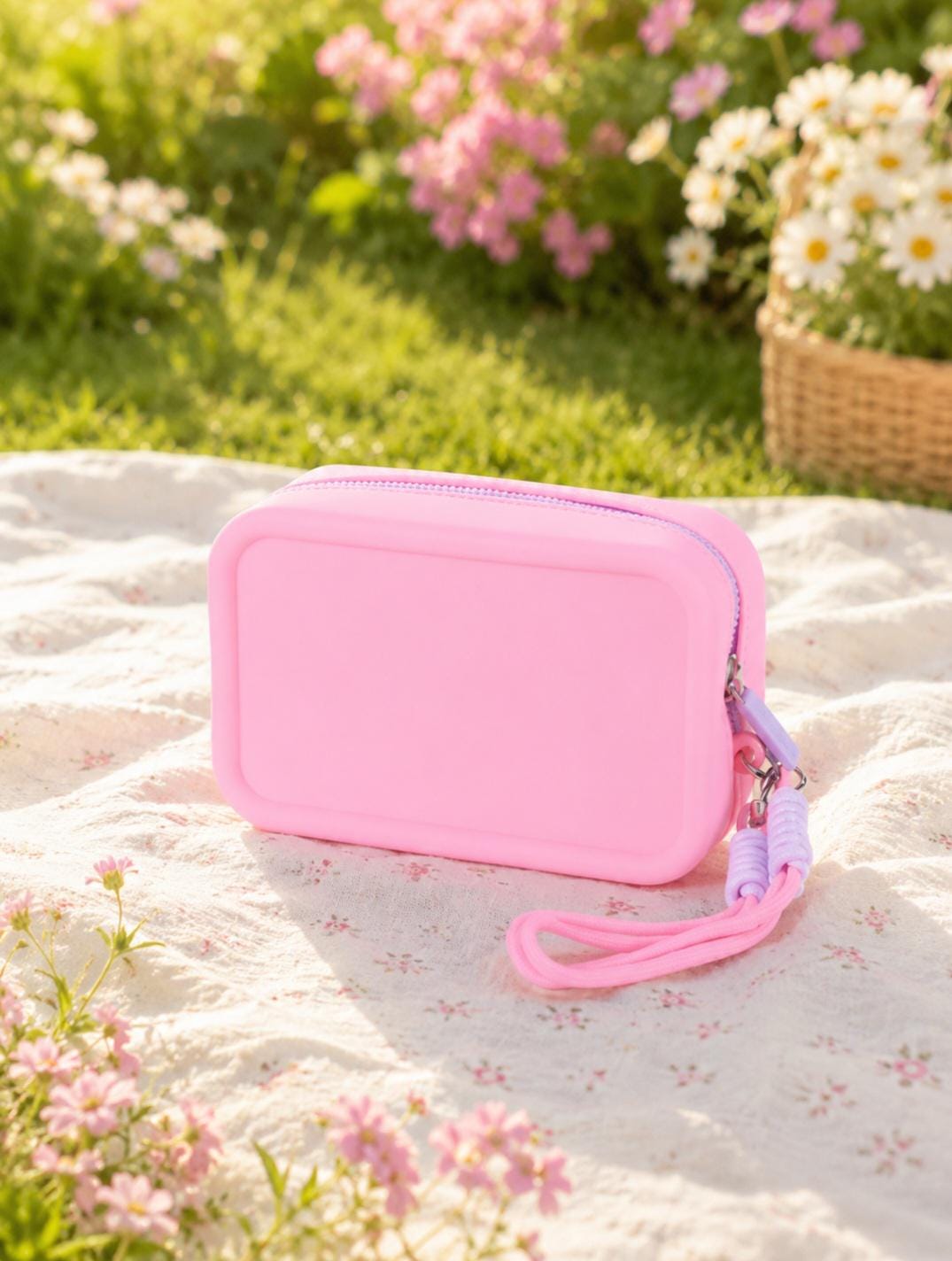 Waterproof Silicone Makeup Bag: Travel Toiletry Organizer Pouch, Minimalist Style