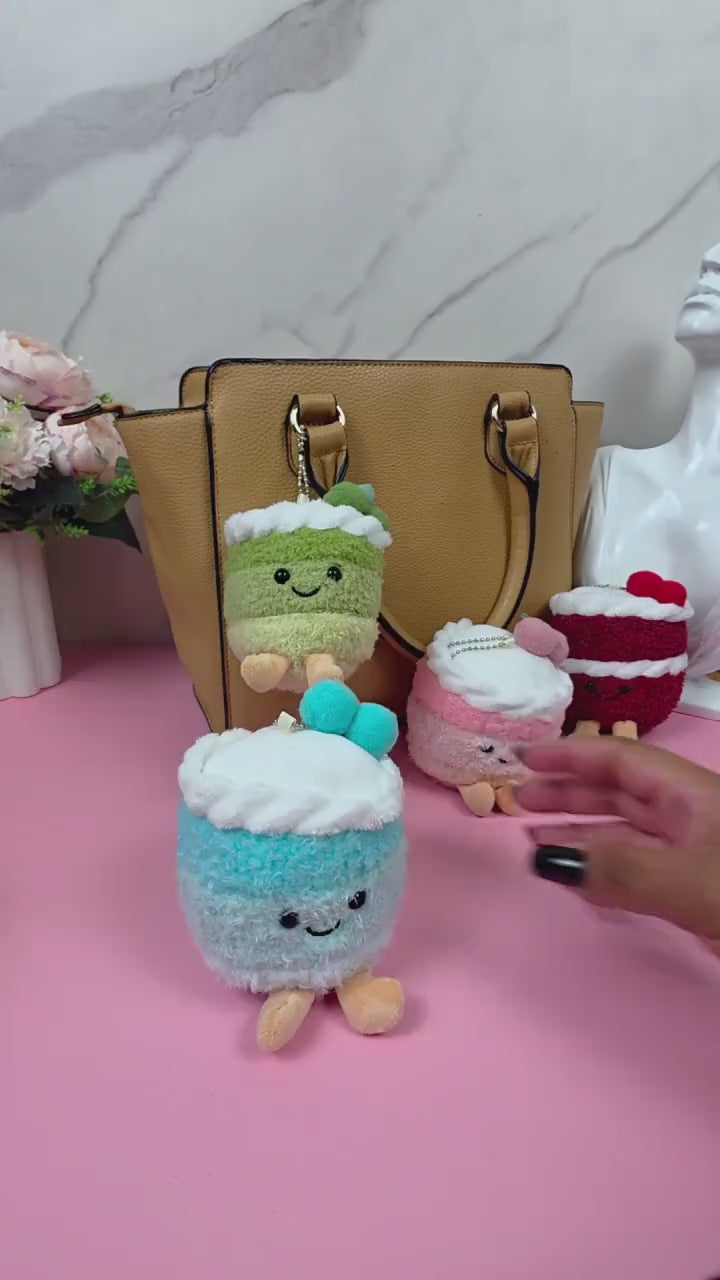 Plush Cake Keychain