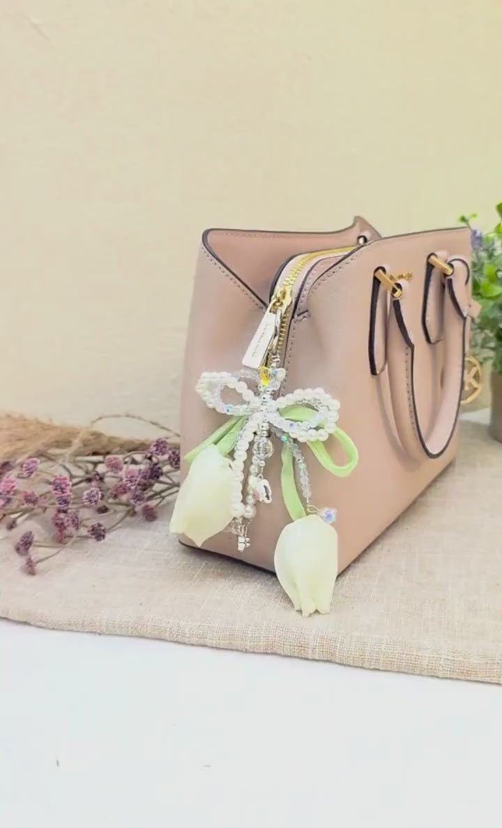 Tulip Flower Keychain